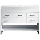 Modern Fittings Gloria 48" Single Bath Vanity in White and Square Sink