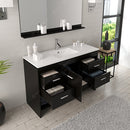 Modern Fittings Gloria 48" Single Bath Vanity with Ceramic Top and Integrated Square Sink