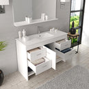 Modern Fittings Gloria 48" Single Bath Vanity with Ceramic Top and Integrated Square Sink