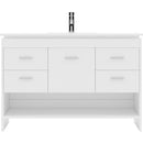 Modern Fittings Gloria 48" Single Bath Vanity with Ceramic Top and Integrated Square Sink