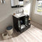 Modern Fittings Zola 30" Single Bath Vanity with Ceramic Top and Integrated Square Sink