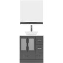 Modern Fittings Zola 30" Single Bath Vanity with Engineered Stone Top and Square Sink