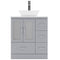 Modern Fittings Zola 30" Single Bath Vanity with Engineered Stone Top and Square Sink
