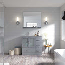 Modern Fittings Zola 36" Single Bath Vanity with Ceramic Top and Integrated Square Sink