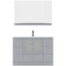 Modern Fittings Zola 48" Single Bath Vanity with Ceramic Top and Integrated Square Sink Faucet