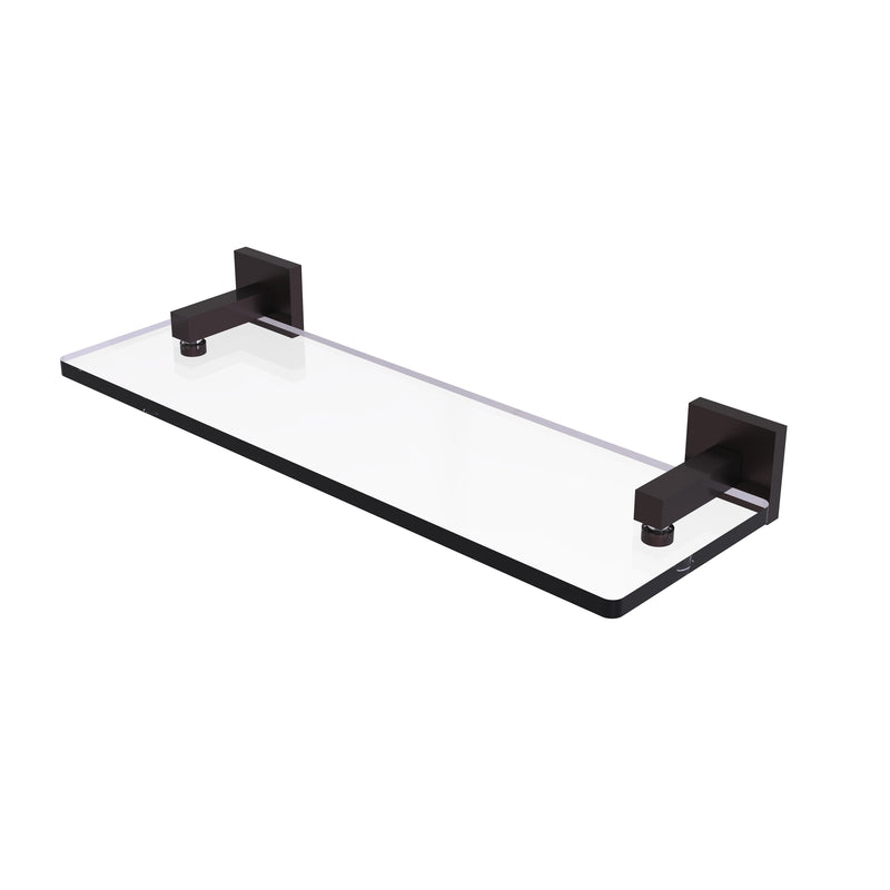 Allied Brass Montero Collection 16 Inch Glass Vanity Shelf with Beveled Edges MT-1-16-ABZ