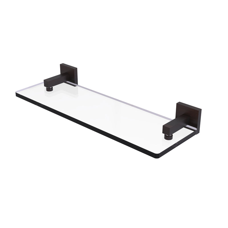 Allied Brass Montero Collection 16 Inch Glass Vanity Shelf with Beveled Edges MT-1-16-VB
