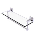 Allied Brass Montero Collection 16 Inch Glass Vanity Shelf with Integrated Towel Bar MT-1-16TB-PC