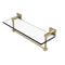 Allied Brass Montero Collection 16 Inch Glass Vanity Shelf with Integrated Towel Bar MT-1-16TB-SBR