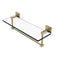 Allied Brass Montero Collection 16 Inch Glass Vanity Shelf with Integrated Towel Bar MT-1-16TB-UNL