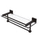 Allied Brass Montero Collection 16 Inch Gallery Glass Shelf with Towel Bar MT-1-16TB-GAL-ORB