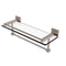 Allied Brass Montero Collection 16 Inch Gallery Glass Shelf with Towel Bar MT-1-16TB-GAL-PEW
