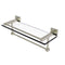 Allied Brass Montero Collection 16 Inch Gallery Glass Shelf with Towel Bar MT-1-16TB-GAL-PNI