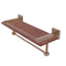 Allied Brass Montero Collection 16 Inch IPE Ironwood Shelf with Gallery Rail and Towel Bar MT-1-16TB-GAL-IRW-BBR