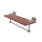 Allied Brass Montero Collection 16 Inch Solid IPE Ironwood Shelf with Integrated Towel Bar MT-1TB-16-IRW-PEW