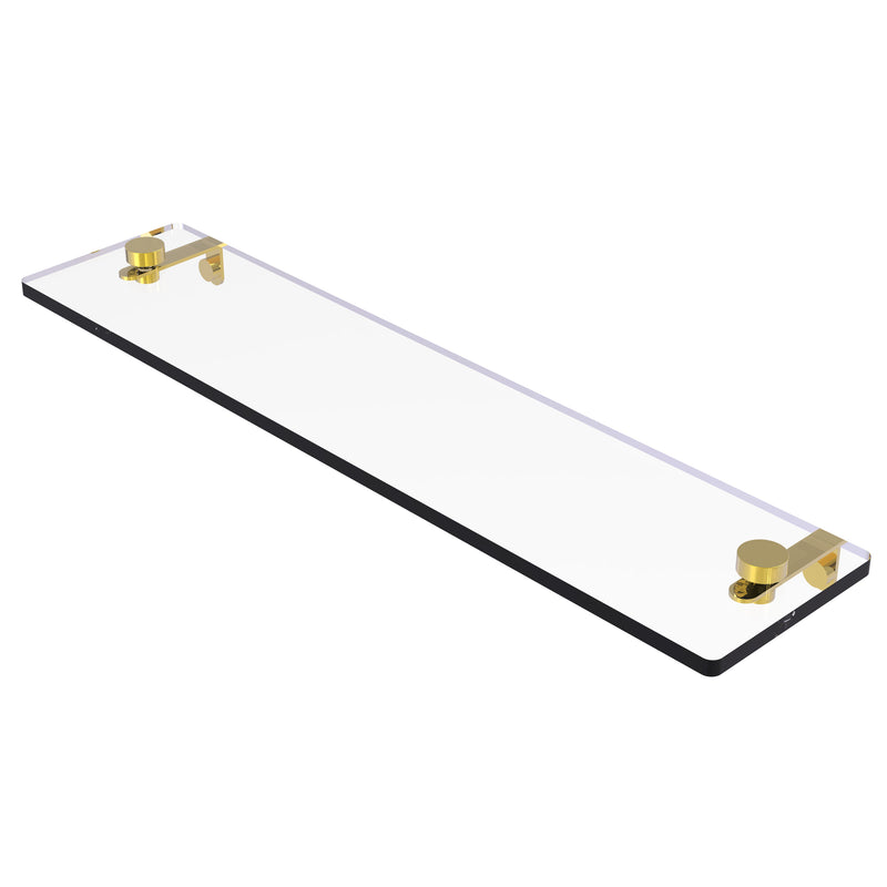 Allied Brass Montero Collection 22 Inch Glass Vanity Shelf with Beveled Edges MT-1-22-PB