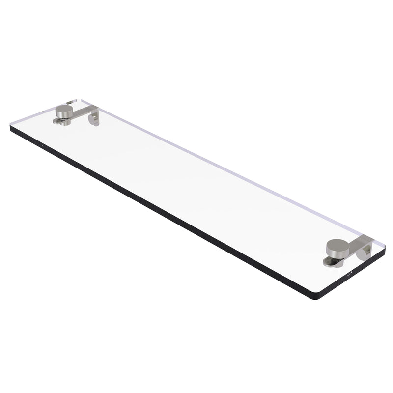 Allied Brass Montero Collection 22 Inch Glass Vanity Shelf with Beveled Edges MT-1-22-SN
