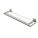 Allied Brass Montero Collection 22 Inch Glass Shelf with Gallery Rail MT-1-22-GAL-PNI