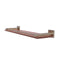 Allied Brass Montero Collection 22 Inch Solid IPE Ironwood Shelf with Gallery Rail MT-1-22-GAL-IRW-PEW