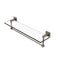 Allied Brass Montero Collection 22 Inch Glass Vanity Shelf with Integrated Towel Bar MT-1-22TB-ABR