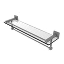 Allied Brass Montero Collection 22 Inch Gallery Glass Shelf with Towel Bar MT-1-22TB-GAL-GYM