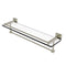 Allied Brass Montero Collection 22 Inch Gallery Glass Shelf with Towel Bar MT-1-22TB-GAL-PNI