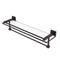 Allied Brass Montero Collection 22 Inch Gallery Glass Shelf with Towel Bar MT-1-22TB-GAL-VB