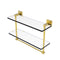 Allied Brass Montero Collection 16 Inch Two Tiered Glass Shelf with Integrated Towel Bar MT-2-16TB-ABR