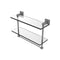 Allied Brass Montero Collection 16 Inch Two Tiered Glass Shelf with Integrated Towel Bar MT-2-16TB-GYM