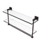 Allied Brass Montero Collection 22 Inch Two Tiered Glass Shelf with Integrated Towel Bar MT-2-22TB-VB