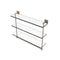 Allied Brass Montero Collection 22 Inch Triple Tiered Glass Shelf with integrated towel bar MT-5-22TB-PEW
