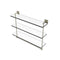 Allied Brass Montero Collection 22 Inch Triple Tiered Glass Shelf with integrated towel bar MT-5-22TB-PNI