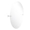 Allied Brass Montero Collection Contemporary Frameless Oval Tilt Mirror with Beveled Edge MT-91-WHM