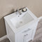 Water Creation 24" Pure White MDF Single Bowl Ceramics Top Vanity with Double Door From The MYRA Collection MY24CR01PW-000000000