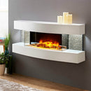 Evolution Fires Miami Curve 48 inch Fireplace White