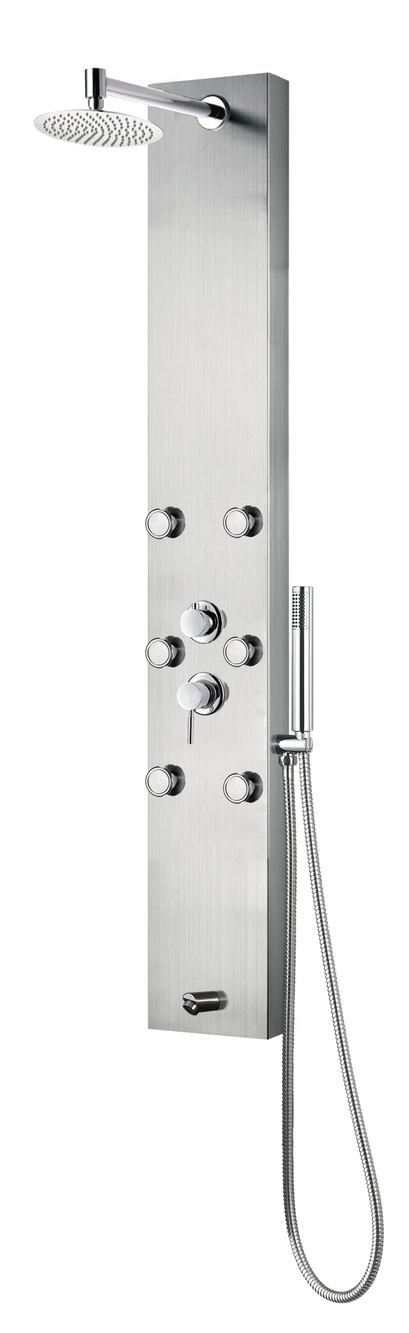 Pulse Monterey Stainless Steel Brushed 2.5 GPM Shower Panel 1042-SSB