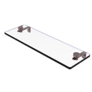 Allied Brass 16 Inch Glass Vanity Shelf with Beveled Edges NS-1-16-CA