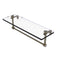 Allied Brass 16 Inch Glass Vanity Shelf with Integrated Towel Bar NS-1-16TB-ABR