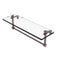 Allied Brass 16 Inch Glass Vanity Shelf with Integrated Towel Bar NS-1-16TB-CA