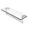 Allied Brass 16 Inch Glass Vanity Shelf with Integrated Towel Bar NS-1-16TB-PC