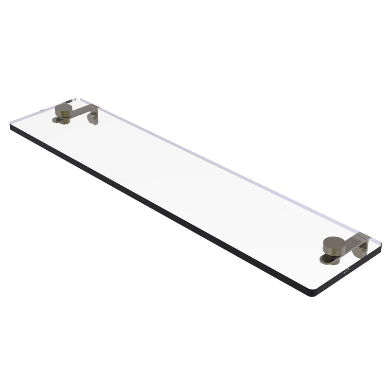 Allied Brass 22 Inch Glass Vanity Shelf with Beveled Edges NS-1-22-ABR