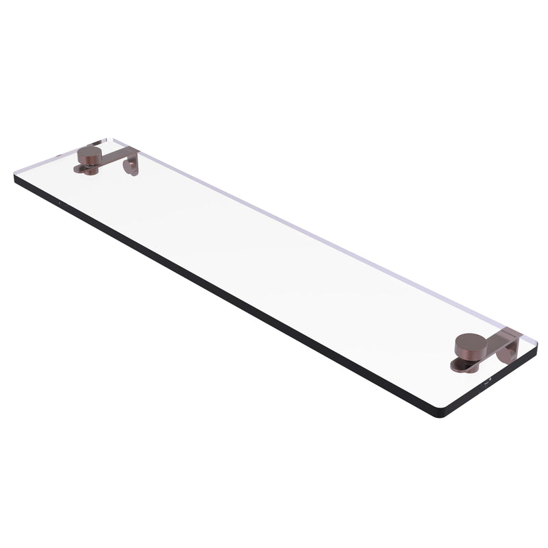 Allied Brass 22 Inch Glass Vanity Shelf with Beveled Edges NS-1-22-CA