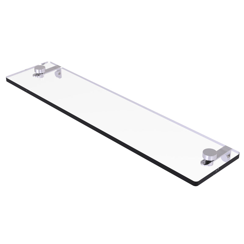 Allied Brass 22 Inch Glass Vanity Shelf with Beveled Edges NS-1-22-PC