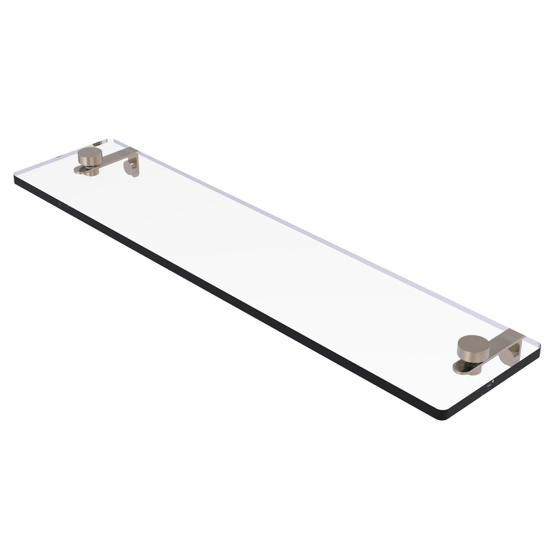 Allied Brass 22 Inch Glass Vanity Shelf with Beveled Edges NS-1-22-PEW