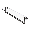 Allied Brass 22 Inch Glass Vanity Shelf with Integrated Towel Bar NS-1-22TB-ORB