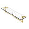 Allied Brass 22 Inch Glass Vanity Shelf with Integrated Towel Bar NS-1-22TB-PB