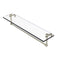 Allied Brass 22 Inch Glass Vanity Shelf with Integrated Towel Bar NS-1-22TB-PNI