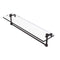 Allied Brass 22 Inch Glass Vanity Shelf with Integrated Towel Bar NS-1-22TB-VB