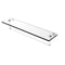 Allied Brass 22 Inch Glass Vanity Shelf with Integrated Towel Bar NS-1-22TB-WHM