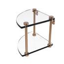 Allied Brass Two Tier Corner Glass Shelf NS-3-BBR